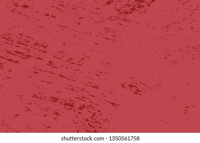 Empty Distressed Scarlet Background. Grunge Red Texture For your Design. Bloody artistic template. EPs10 vector
