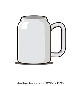 empty drink glass vector design