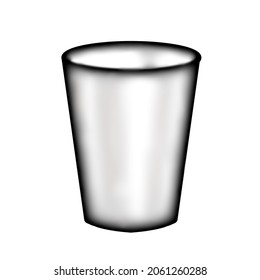 Leere Trinkgläser. Transparentes Glas.