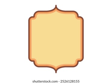 Empty elegant poster with autumn colored frame
