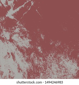 Empty expressive Distressed Background. Grunge Red Square Texture For your Design. EPs10 vector.