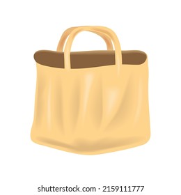 empty fabric bag template icon