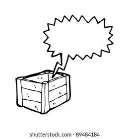 empty farm crate cartoon