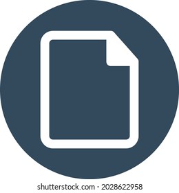 Empty File Isolated Vector icon which can easily modify or edit

