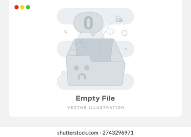 Empty File Empty States Illustration