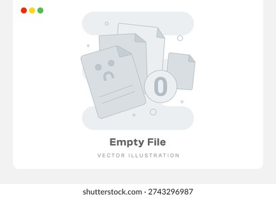 Empty File Empty States Illustration