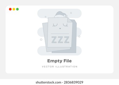 Empty File Empty States Illustration 
