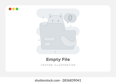 Empty File Empty States Illustration 