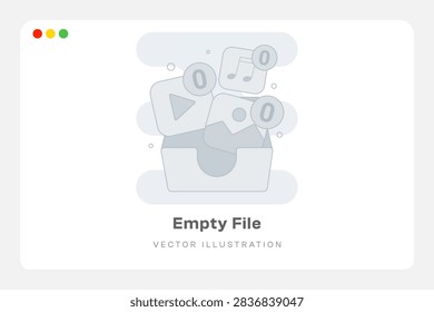 Empty File Empty States Illustration 
