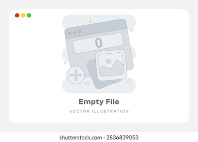 Empty File Empty States Illustration 