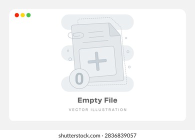 Empty File Empty States Illustration 