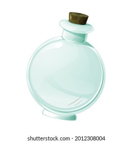 Empty flask for magic potion for ui games.