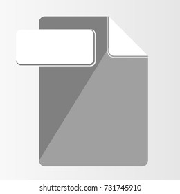 Empty flat design icon for Business, SEO and Social media marketing
