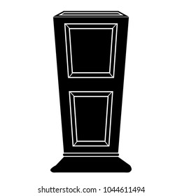 Empty flower pot icon
