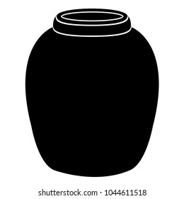 Empty flower pot icon