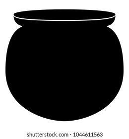 Empty flower pot icon