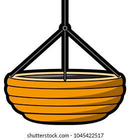 Empty flower pot icon
