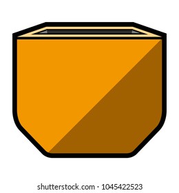Empty flower pot icon