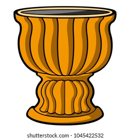Empty flower pot icon