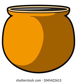 Empty flower pot icon