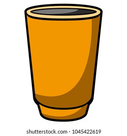 Empty flower pot icon