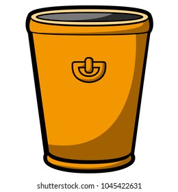 Empty flower pot icon