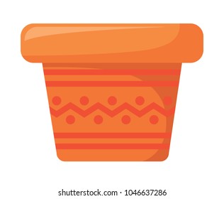empty flower pot icon 