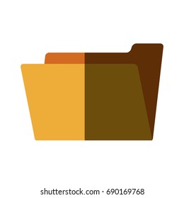 empty folder archive office supply icon