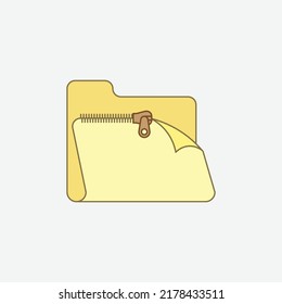  empty folder icon, isolated folders colored outline icon in light grey background, perfect for website, blog, logo, graphic design, social media, UI, mobile app