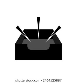 Empty Folder Icon. Nothing Symbol.