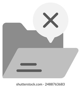 Empty Folder icon for web, app, infographic, etc