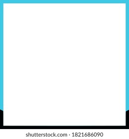 empty frame with blue and black color
