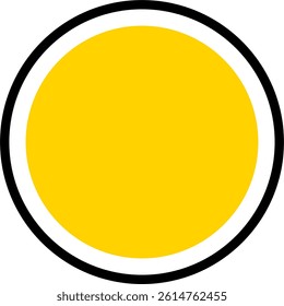 Empty Frame Circle Sign for Caution