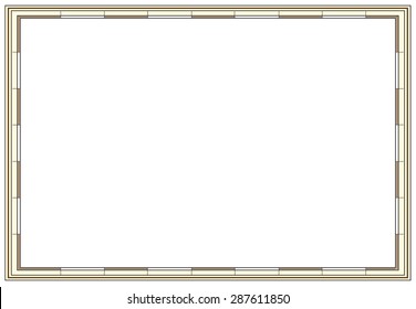 Empty frame of a map. Geography, vintage