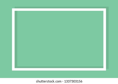 Empty frame on color pastel background. Minimal concept, Flat style. Copy space for text, design your idea, quotes and sayings