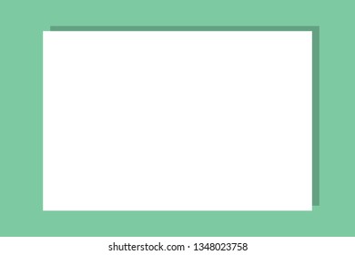 Empty frame on color pastel background. Minimal concept, Flat style. Copy space for text, design your idea, quotes and sayings