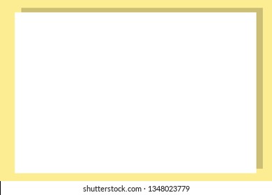 Empty frame on color pastel background. Minimal concept, Flat style. Copy space for text, design your idea, quotes and sayings