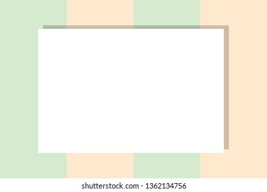 Empty frame on color pastel background. Minimal concept, Flat style. Copy space for text, design your idea, quotes and sayings