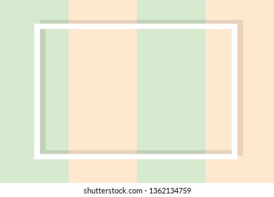 Empty frame on color pastel background. Minimal concept, Flat style. Copy space for text, design your idea, quotes and sayings
