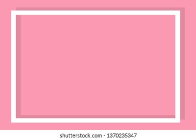 Empty frame on color pastel background. Minimal concept, Flat style. Copy space for text, design your idea, quotes and sayings