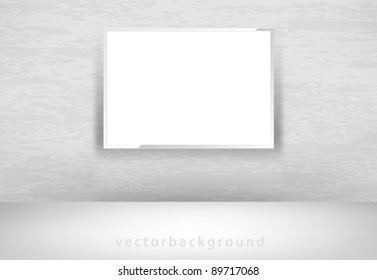empty frame on wall, vector