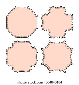 empty frame vector symbol icon design.