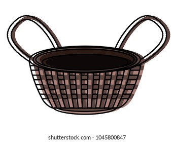 empty fruit basket icon 