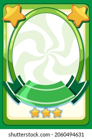 Ilustración de la plantilla de la tarjeta de juego vacía