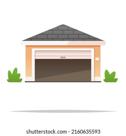 Empty Garage Vector Isolated Illustration Stock Vector (Royalty Free ...