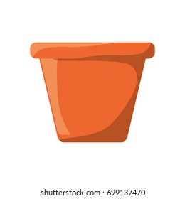 Empty gardening pot