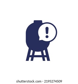 empty gas storage, tank icon