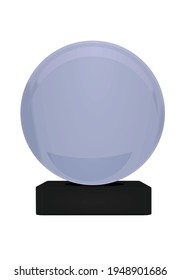 Balón de vidrio vacío. ilustración vectorial