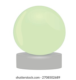 Esvaziar bola de vidro. ilustração vetorial	