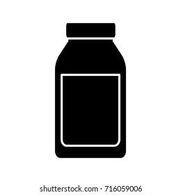 Empty glass bottle